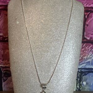 Chic Silver Pendant Necklace